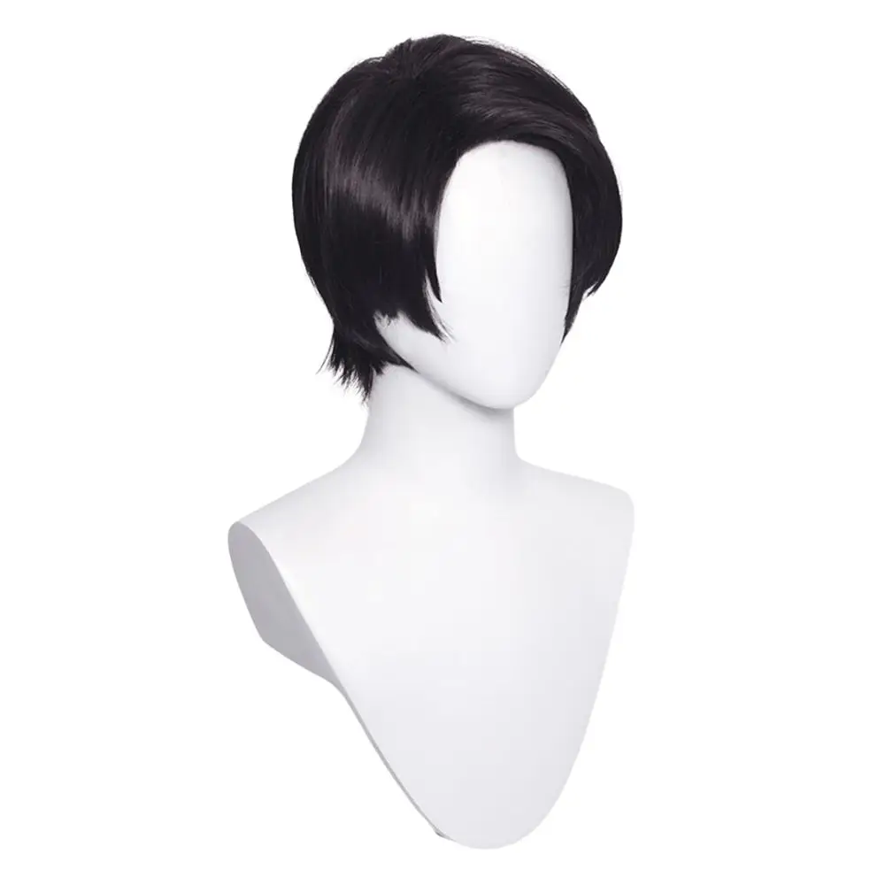 JJK Yuta Okkotsu Cosplay-Perücke, Anime, 2 Stile, 30 cm, schwarze Perücken und Ring, synthetisches hitzebeständiges Haar, Party-Perücken, Halloween-Requisiten – Detail 8