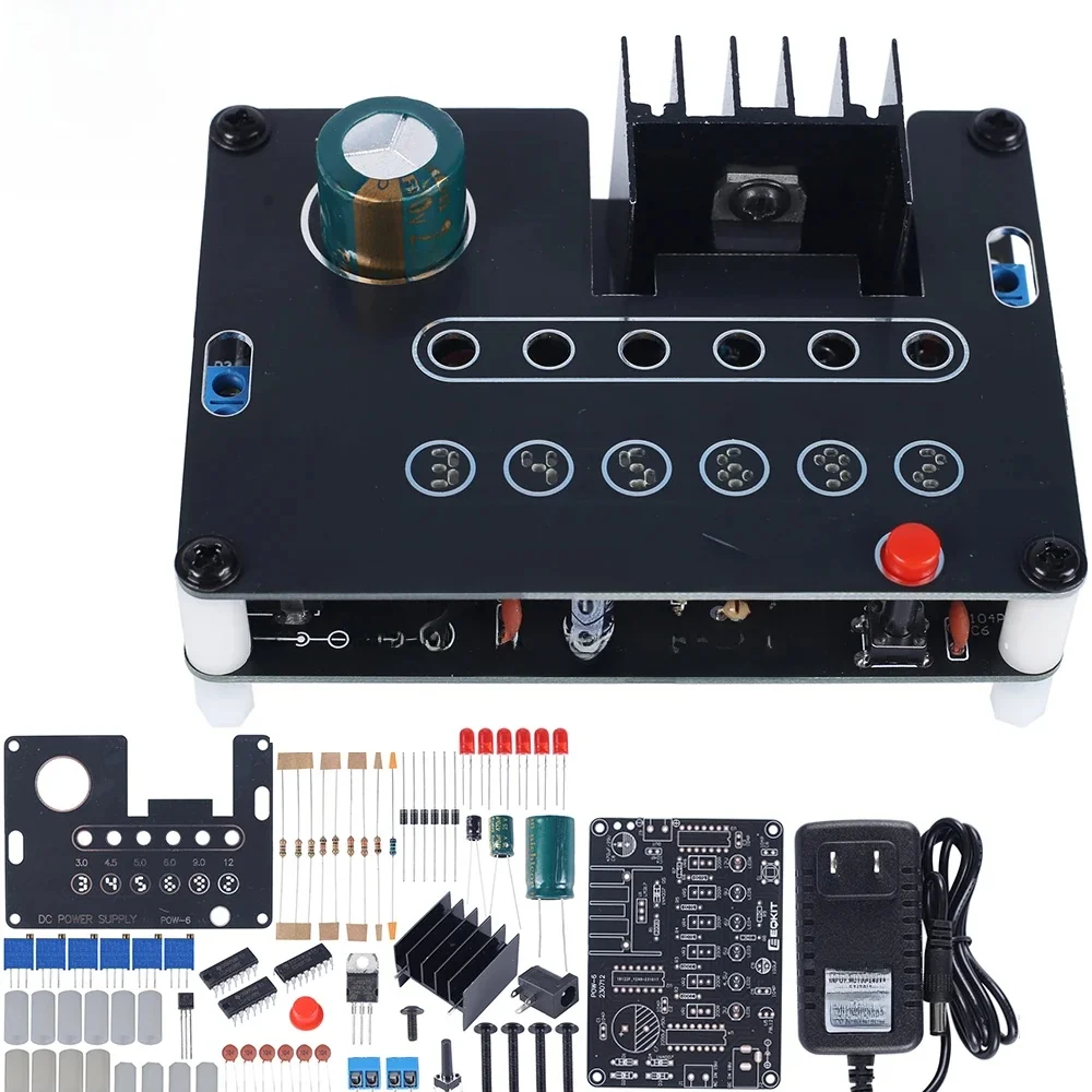 Obniżanie mocy elektroniczny zestaw zrób to sam moduł zasilający przekształtnik napięcia Buck praktyki lutowania AC15V/DC18V do DC 3/4.5/5/6/9/12V — zdjęcie produktu 7