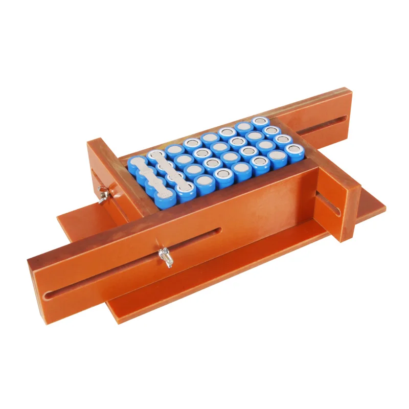 Morsetto di fissaggio regolabile con morsetto regolabile in bachelite per saldatrice a punti con batteria al litio 18650 con piastra inferiore ordinaria