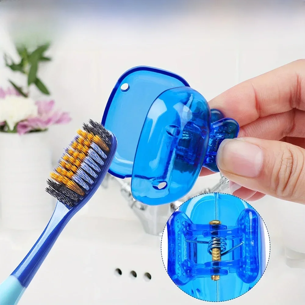 Housse de protection pour brosse à dents de voyage, capuchon de protection étanche avec Clip, protection de tête de brosse Portable pour la maison et les voyages