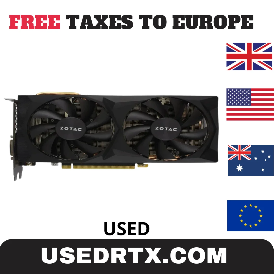 2024 Used ZOTAC RTX 2060 6GB Video Cards GPU RTX2060 GDDR6 192bit GAMING Graphic Card