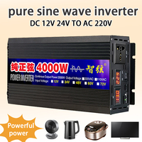 Pure Sine Wave Inverter Peak Power 4000W DC 12V 24V to AC 220V Voltage 50/60HZ Power Supply Solar Car Inverter