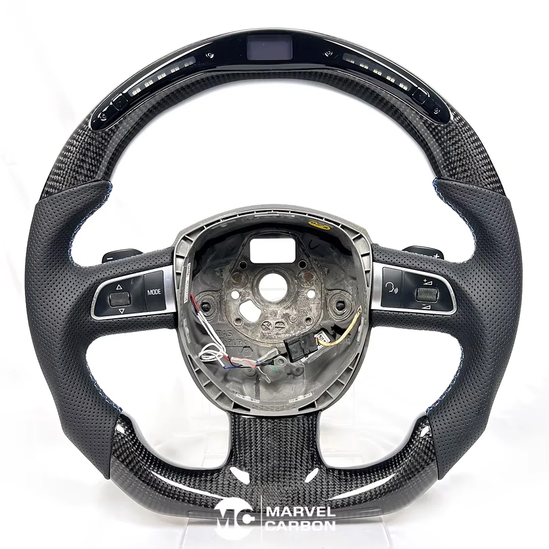 

LED Performance carbon fiber Steering Wheel Display Compatible for Audi A6 A5