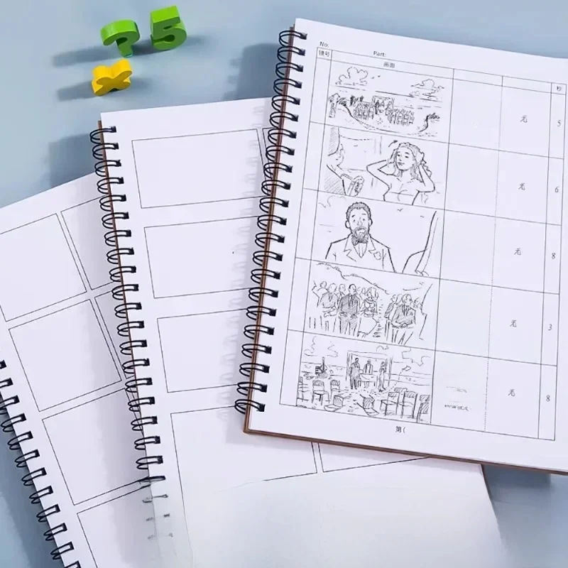 50 stron/książka kreatywne Anime podzielony ekran notatnik film komiks Storyboard arkusz szkic papierowa książka DIY rysunek szkicownik dostaw — zdjęcie produktu 7