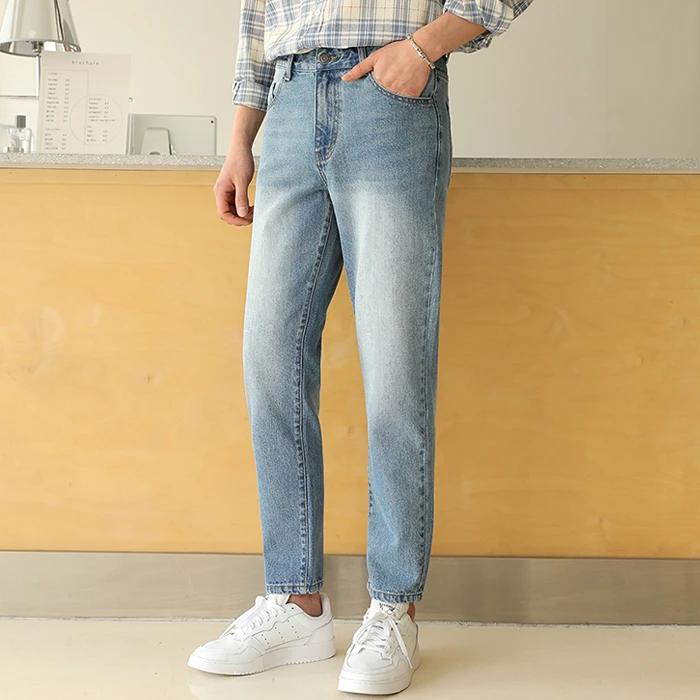 Vintage Blue Washing Dates Denim Pants 26-38 Fast Delivery