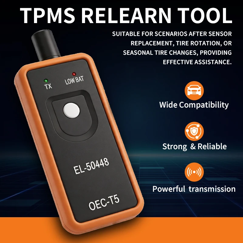 EL-50448 OEC-T5 TPMS Tire Pressure Sensor Relearn Tool for GM Chevrolet Buick GMC Cadillac Tire Pressure Monitor Reset Activator