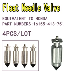 4pcs Float Needle Valve 16155-413-751 for Honda Carburetor VT125C XL125V CB400SF REBEL CMX450 CB750 CBX750