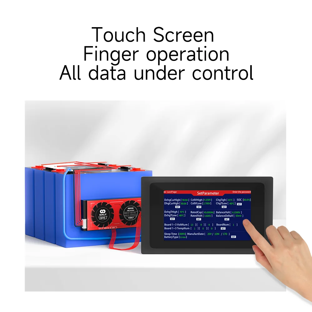 Daly BMS módulo WIFI inteligente, piezas de accesorios de batería, Bluetooth, USB a RS485 a UART, placa de visualización de energía, OEM