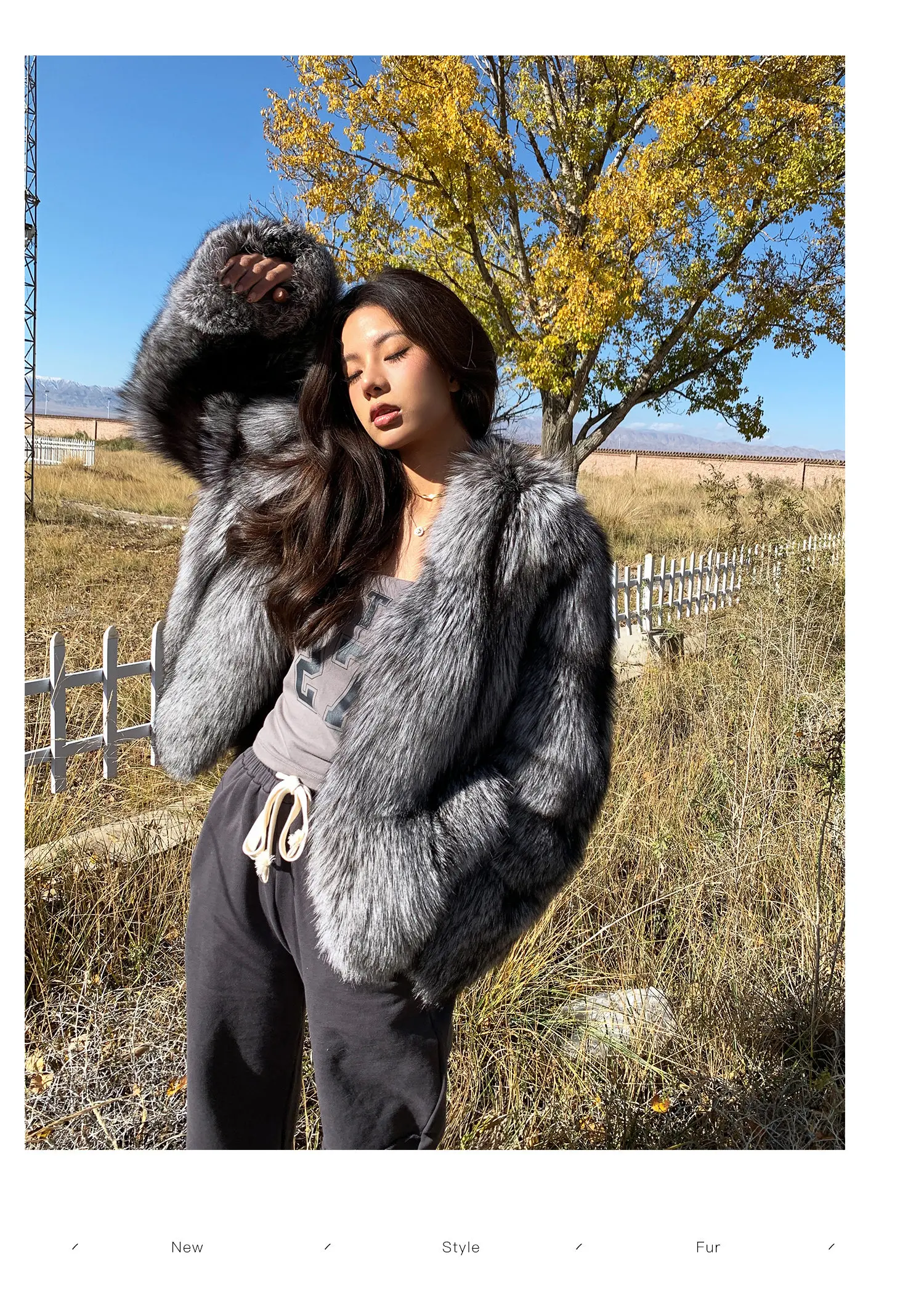 Veste En Fourrure Renard Multicolore Pour Femme - Naturel, élégant Et Fait Main
