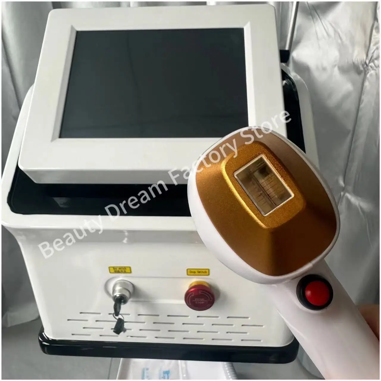 Máquina da remoção do cabelo do corpo do laser para mulheres, gelo do diodo, permanente, portátil, dispositivo do Alexandrite, profissional, laser, 4 ondas, IPL, 808, 755, 1064, CE