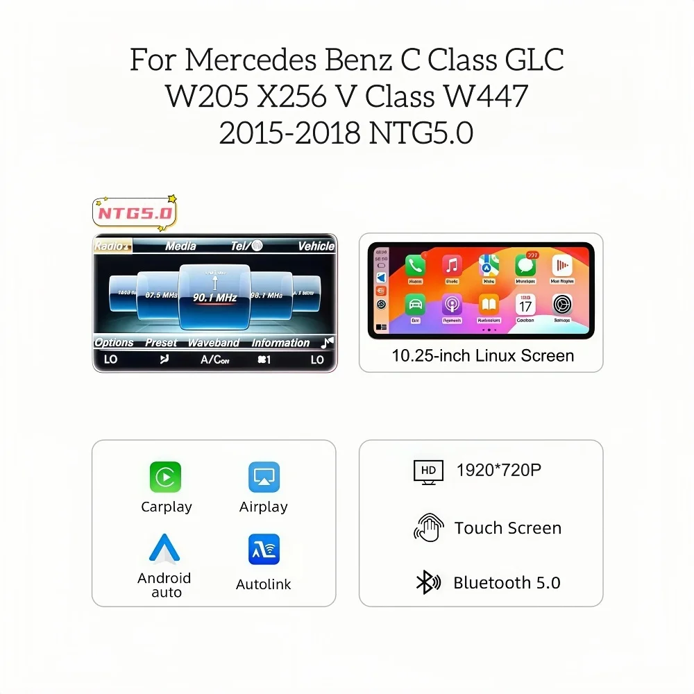 12,3'' LCD Digitaal Dashboard Cluster voor Mercedes Benz C GLC W205 W253 X253 2015-2019 NTG5.0 5.5 Auto Instrumentenpaneel Cockpit