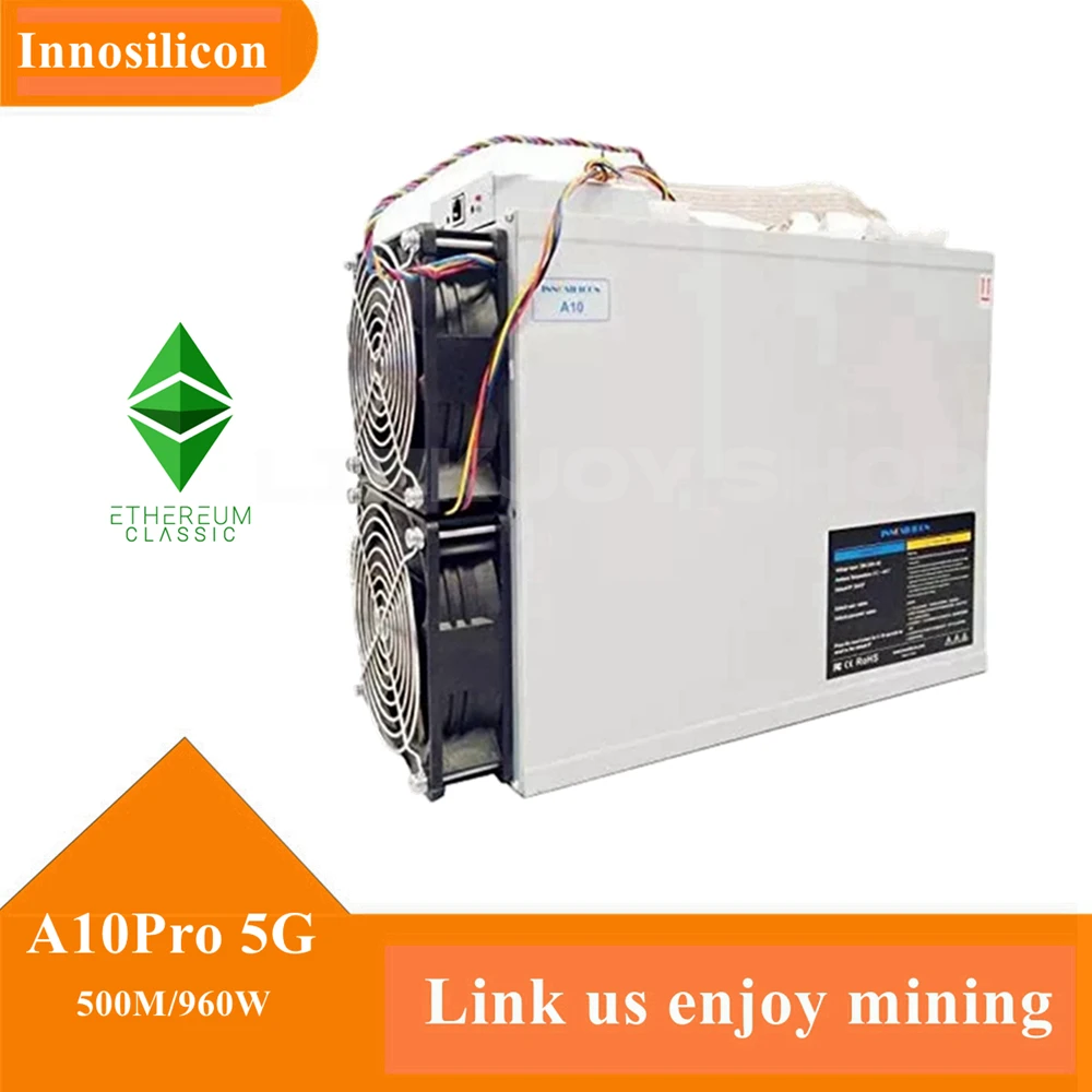 

Innosilicon A10 Pro 500MH/S 5GB RAM 960W Power Consumption ETC Crypto Mining Machine EtHash Chain