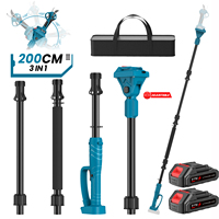 200CM Pruning Telescoping Rod Extension Rod High Branch Electric Chain Saws Pole 180 Degree Adjustable For Makita 18V Battery