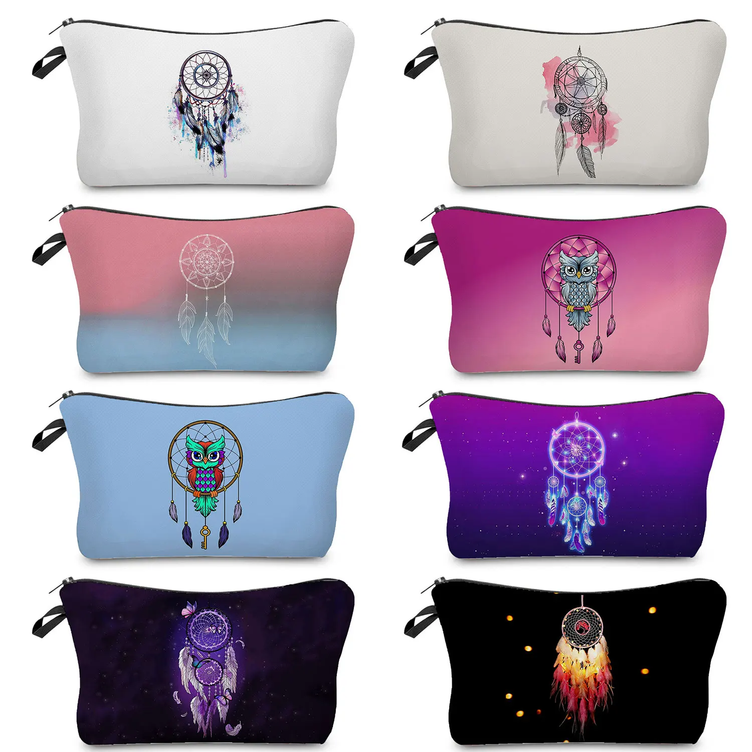 

Dream Catcher Print Women Cosmetic Bag Makeup Pouch Hand Travel Bag Fashion Zipper Clutch Lipstick Organizer Cases Phone Purse