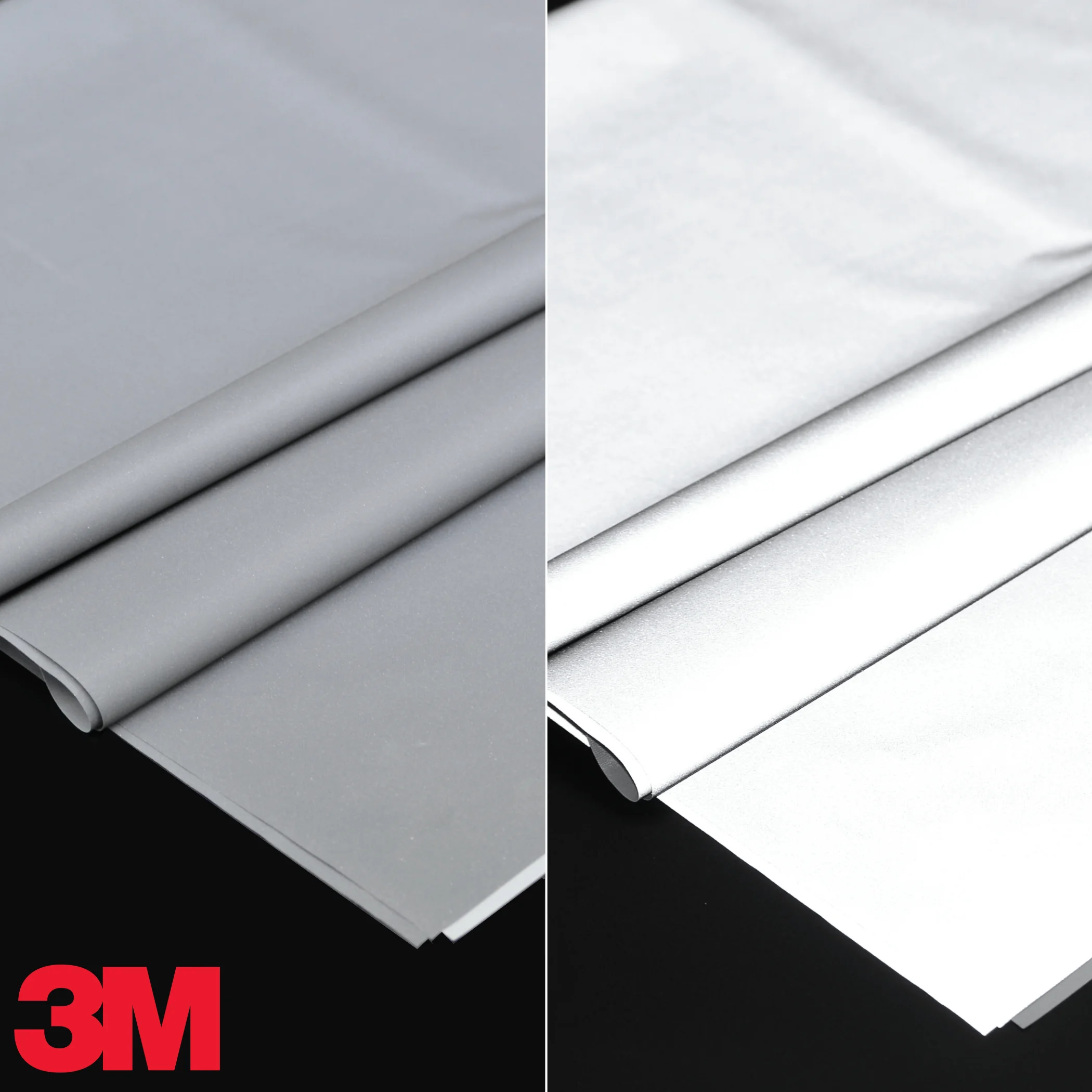 3M Reflective Fabric by the Meter | High Visibility Silver Sewing Material, width: 122cm/48inches