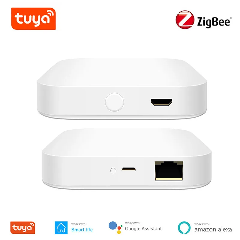 Tuya ZigBee Smart Gateway Hub Wireless / Wired Smart Home Bridge Smart Life APP Remote Controller Works with Alexa Google Home