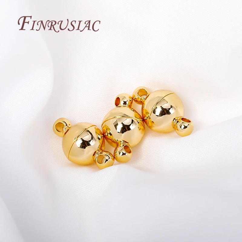 18K Gold Plated Magnetic Clasp For Jewelry,Brass Magnetic Lock,DIY Jewelry Making  Supplies DIY Necklaces&Bracelets Accessories