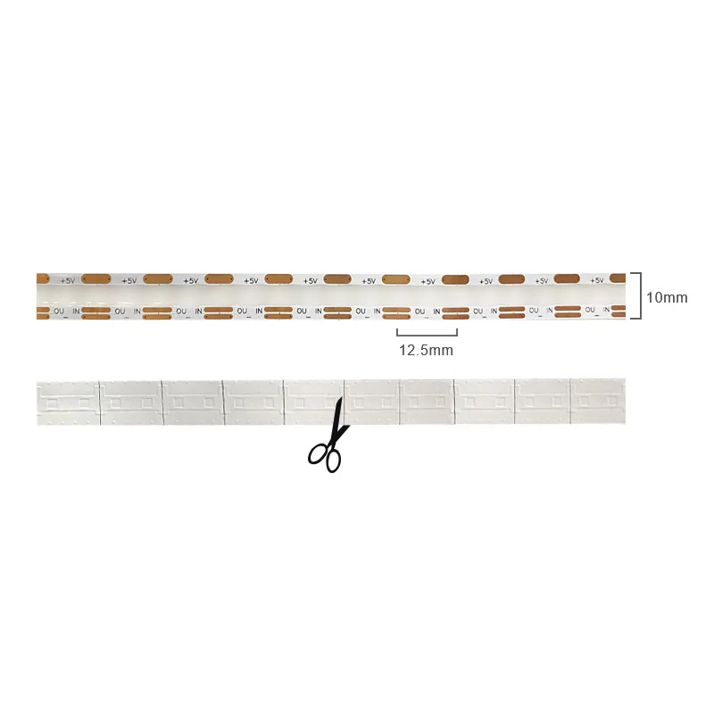 5V Pixel COB LED Strip For Room Decoration WS2812B Addressable RGB SPI 160Pixel/m 10mm 5V Dream Color LED Tape Dimmable
