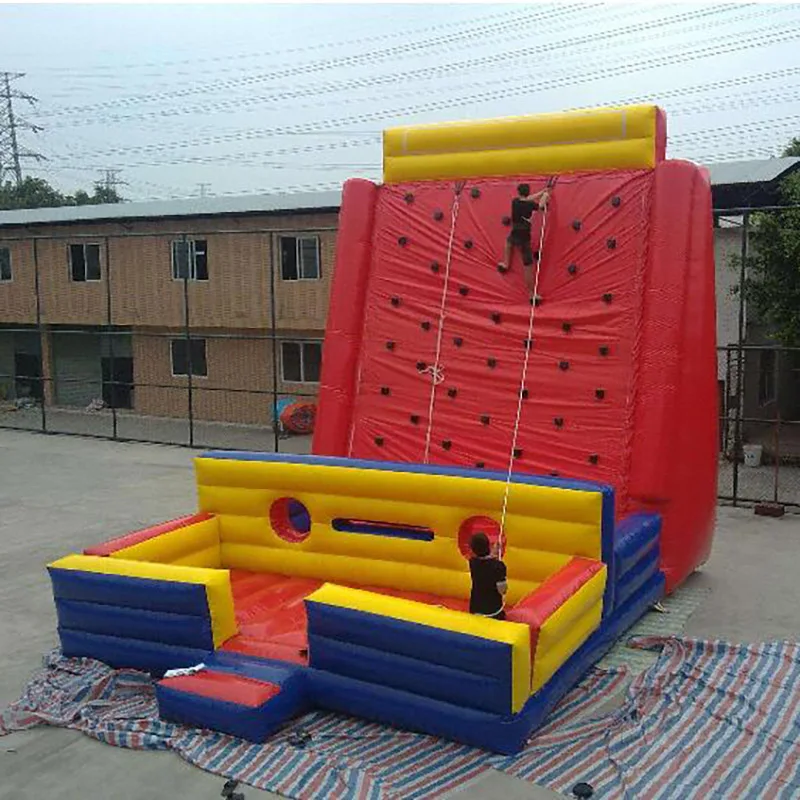 High quality customize amusement park sports games children inflatable climbing wall for amusement