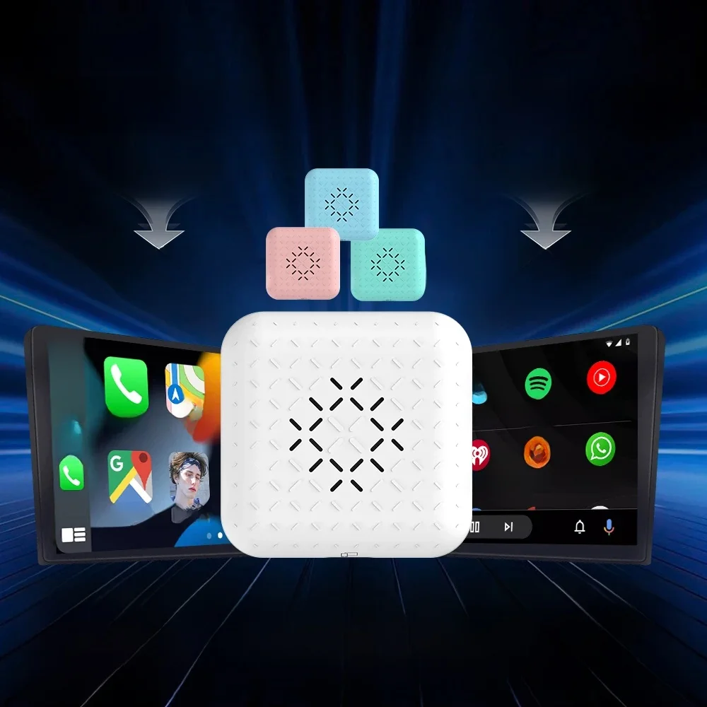 2025 New Mini 5/3 Pro CarlinKit 5.0 Wireless Adapter Wireless Android Auto CarPlay USB Dongle 5Ghz WiFi BT Fast Connect