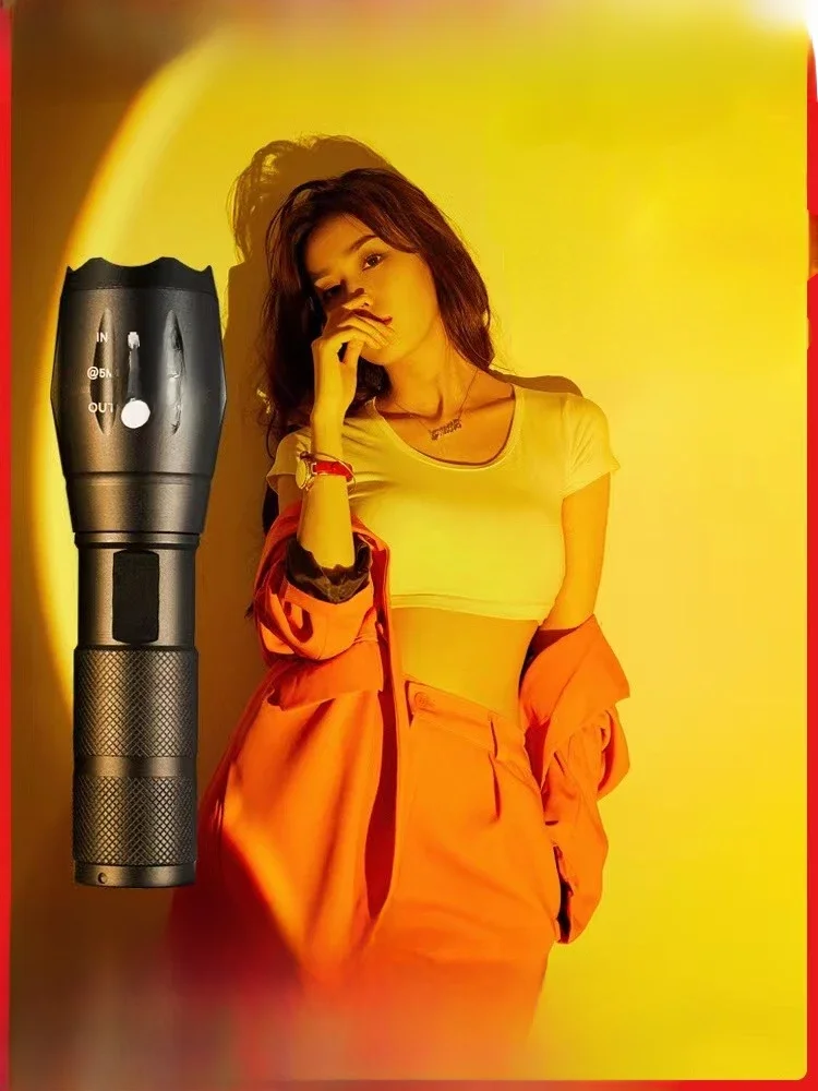 LED photography flashlight rgb fill light creative photography multi-color spotlight zoom net red portrait atmosphere light