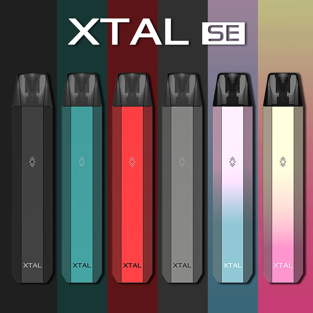 High Quality ZQ Xtal SE Kit E Cigarette Vaper Kit Built-in Battery 520mah 1.8ml Replaceable Pod 0.8ohm 1.0ohm 1.2ohm Xtal Pods