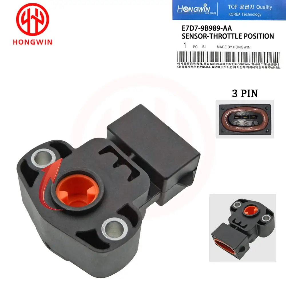 HONGWIN New Throttle Position Sensor E7D7-9B989-AA  F2DF-9B989-BA For Ford Bronco E-150 E-250 E-350 Aerostar Ranger Tempo Taurus