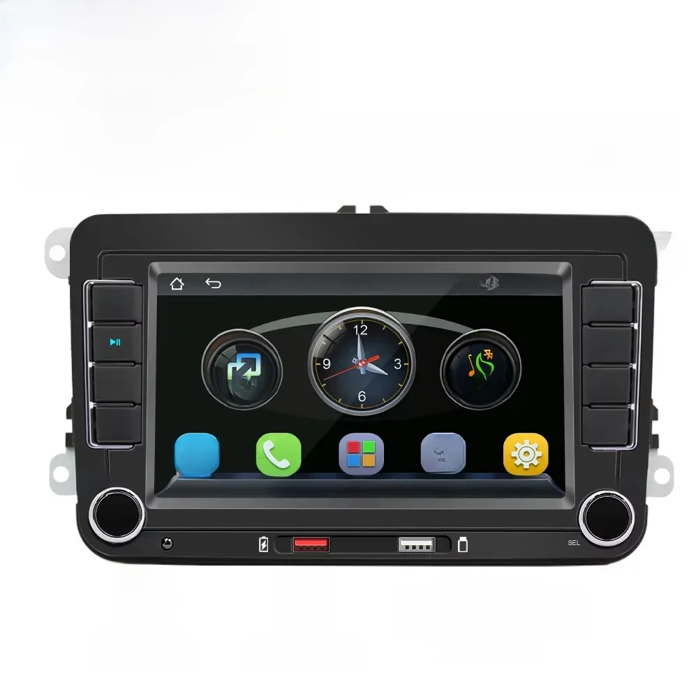 BQCC 7'' 2 DIN HD Auto Media Video RDS Airplay Autoradio Drahtlose CarPlay Android Auto Stereo für VW/SEAT/Skoda/Passat/Golf/Polo