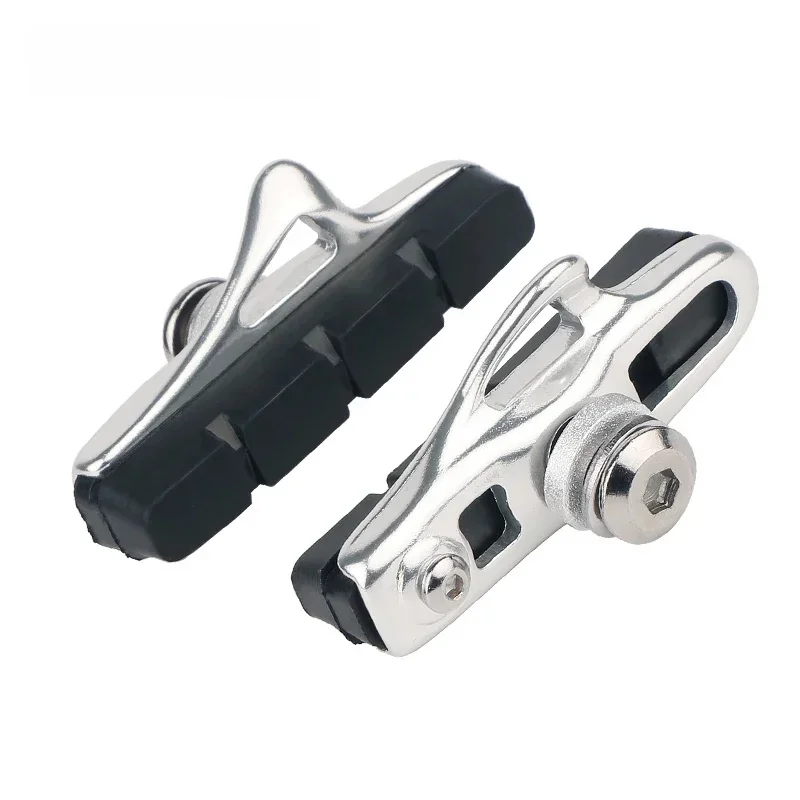 AliExpress DEEMOUNT Road Bike Caliper Brake Blocks for Metal Rim C Clamp Wheel Friction Pads Replacement Bicycle Alum. Shoes W/ Inserts Low Noise