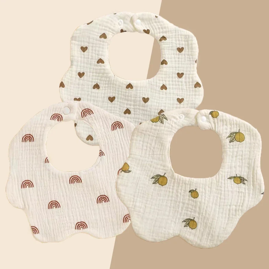 Bavoir Super léger pour bébé, 3 pièces, pour filles et garçons, bavoir de dentition pour nouveau-né, convient aux nourrissons et aux bébés de 3 à 9 mois