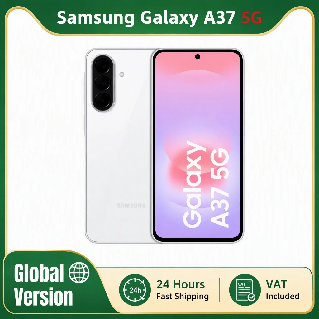 Smartphone Samsung Galaxy A37 5G Version Globale 128 Go Exynos 1680 Appareil Photo Grand Angle 50 MP IP68 �cran Super AMOLED 6,7 pouces 120 Hz Batterie 5000 mAh Charge Rapide