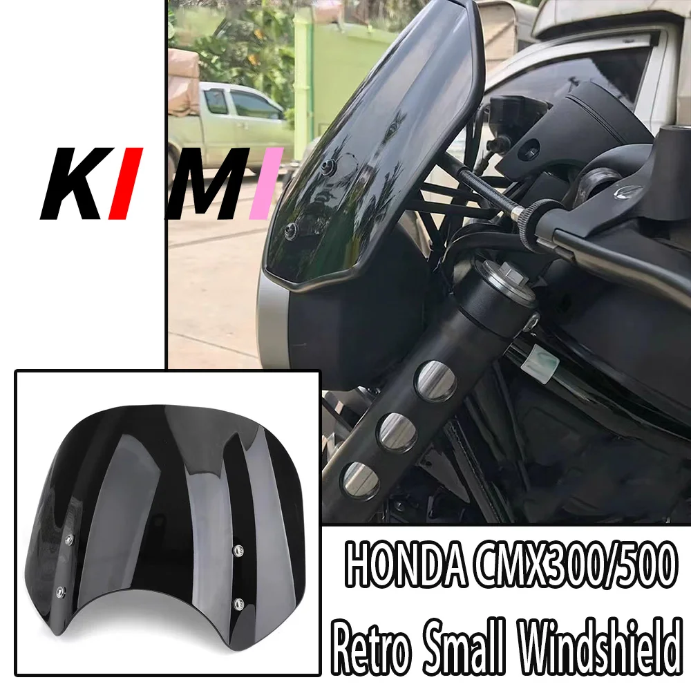 

For Honda Rebel CMX 500 300 Motorcycle Windscreen Windshield Wind Deflector CMX500 Flyscreen Accessories CMX500 CMX300 2018 2019