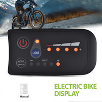 S810 Electric Bicycles Accessories 24V/36V/48V Ebike Display Waterproof And Easy To Operate Bike Computer Cycling Speedometer