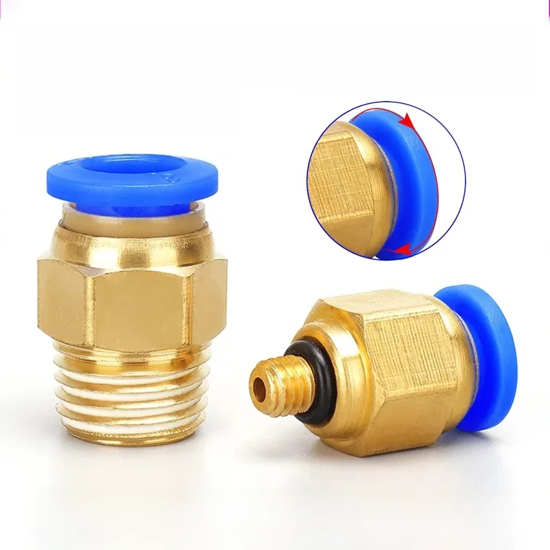 Raccord de connecteur d'air pneumatique, raccords de tuyau, connecteurs rapides de tuyau, 4mm, 6mm, 8mm, 10mm, 12mm, 100mm, 1/8mm, 1/4mm, 3/8mm, 4mm, m5, 1/2 pièces