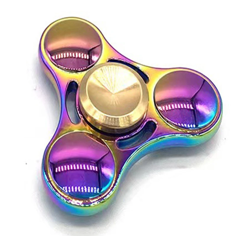 

Colorful Rainbow Fidget Spinner Metal Hand Spinner For Autism Rotation Anti Stress Toys Kids Children Gifts