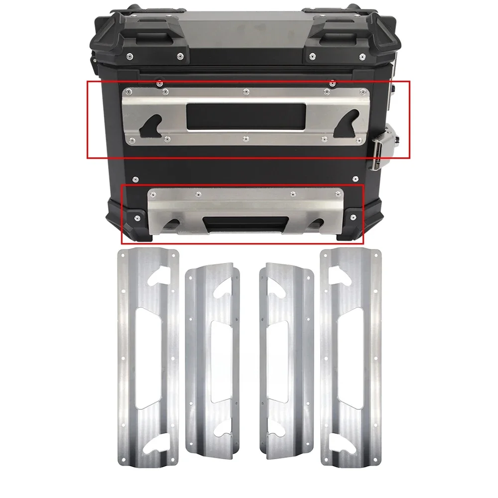 Joint de boîte latérale en acier inoxydable, 4 pièces, mobile, rapide et détachable, pour moto, installation de boîte latérale en alliage d'aluminium
