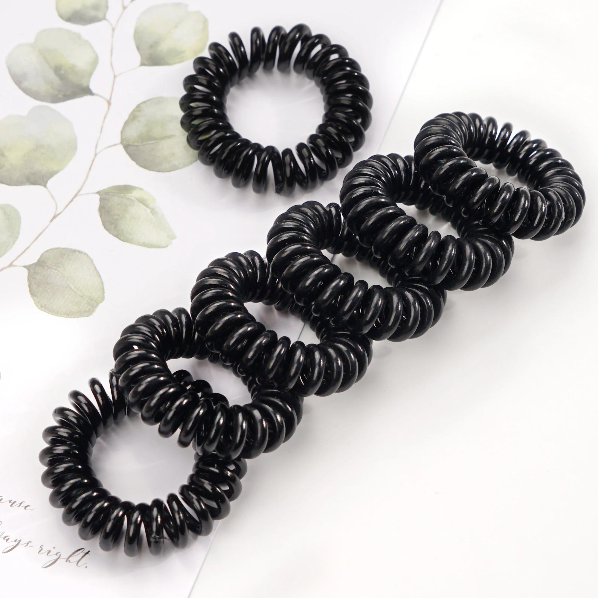 20pcs 3.5cm Small Telephone Line Hair Ropes Girls Elastic Hair Bands Kid Ponytail Holder Tie Gum Hair Accessori gifts