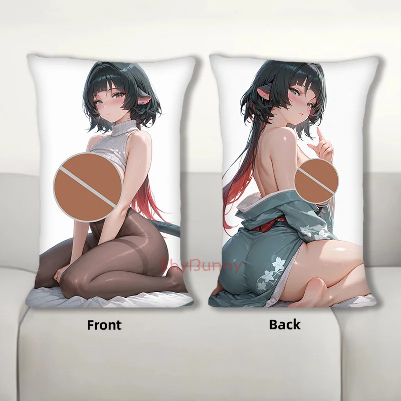 Dakimakura Anime Jane Doe ZZZ غطاء وسادة الجسم وسادة أريكة مزدوجة الجانب طباعة رمي وسادة 40X60cm
