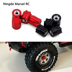 4 Pcs Aluminum Alloy M4 Nut Rim Caps For 1/10 RC Car TRX4 TRX6 SLASH D90 D110 SCX10 RC Drift Tamiya Yokomo HSP Parts