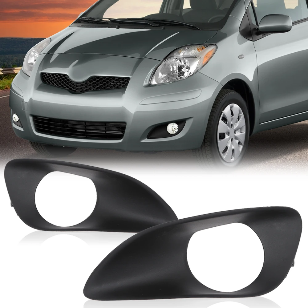 

Передний бампер, противотуманная фара, крышка дальнего света, подходит для Toyota Yaris Sedan 2007-13, 52128-0D090, 52127-0D090, Pp, черный, прочный, прочный