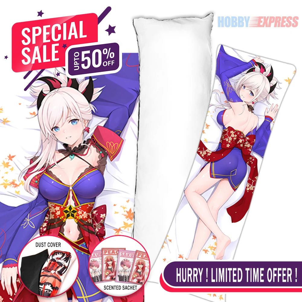 

Hobby Express Anime Dakimakura Japanese Otaku Waifu Hugging Body Pillow Cover Musashi Fate Grand Order 003958