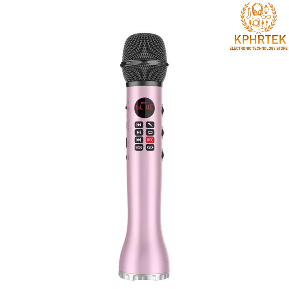 50PCs L598 Portable Wireless K Song USB Condenser Microphone Bluetooth Microphone Mobile Phone Live Sound Card Set