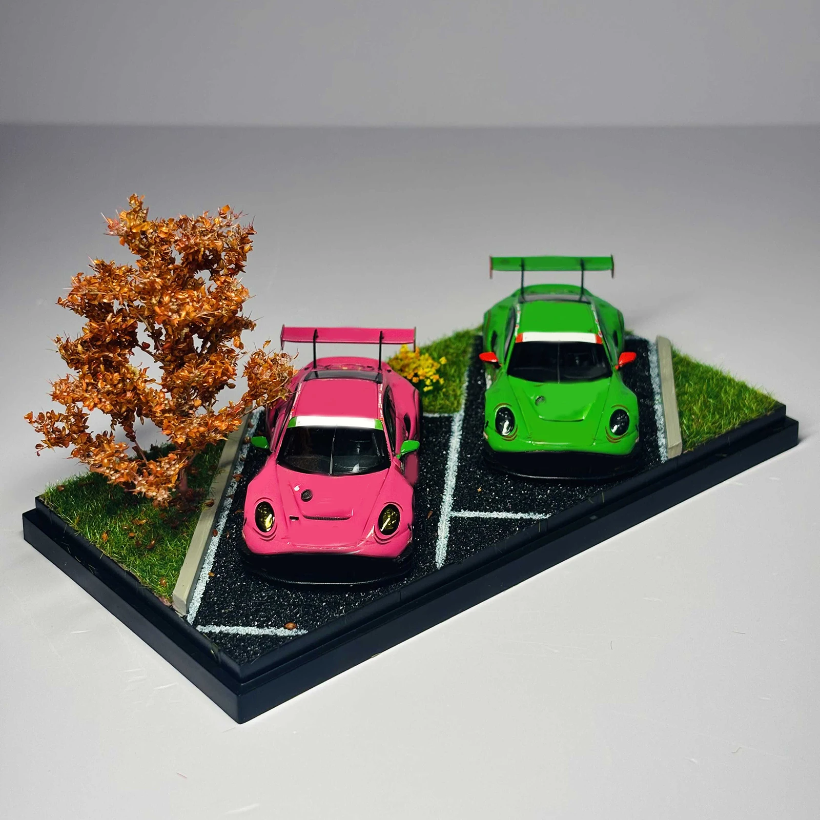 

1/64 масштабная модель автомобиля витрина защитный пылезащитный DIY парковка сцена диорама автомобиль гараж для легкосплавного автомобиля