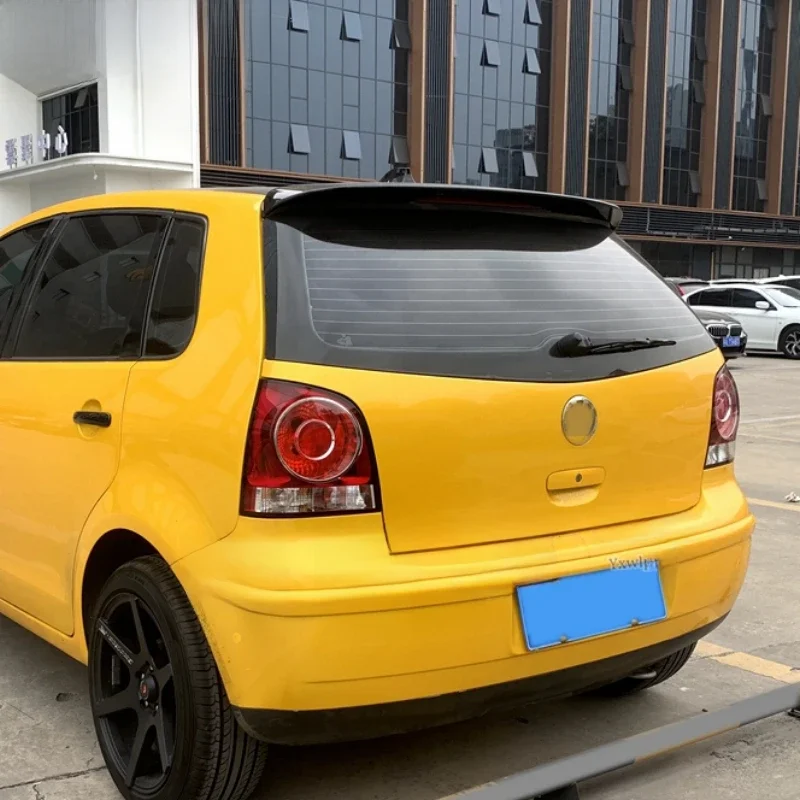 Becquet de toit en plastique ABS, couleur primaire, lèvre de coffre arrière, accessoires de voiture, pour Volkswagen Polo 2005 2006 2007 2008 2009