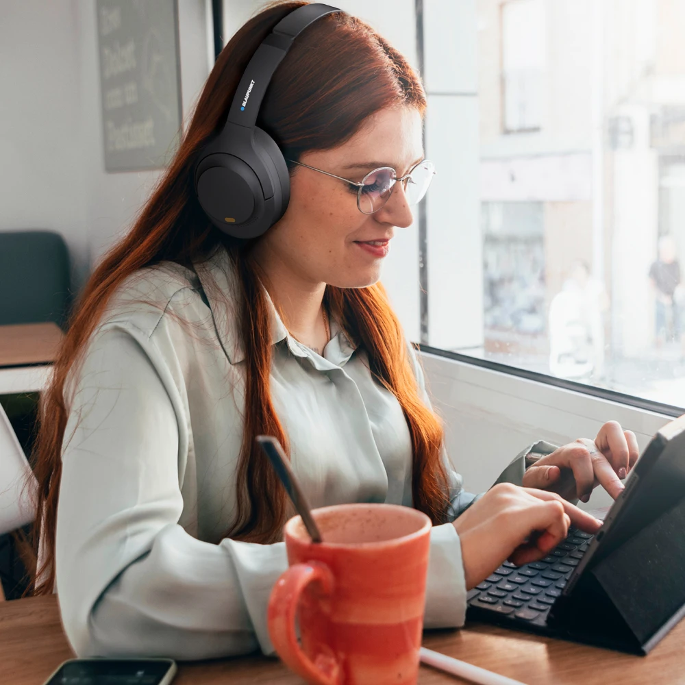 Blaupunkt ANC إلغاء الضوضاء مرحبا فاي بلوتوث 6.0 سماعة رأس لاسلكية BLP-BH251 عالية الجودة غالاكسي آيفون سماعات التسليم في نفس اليوم #5