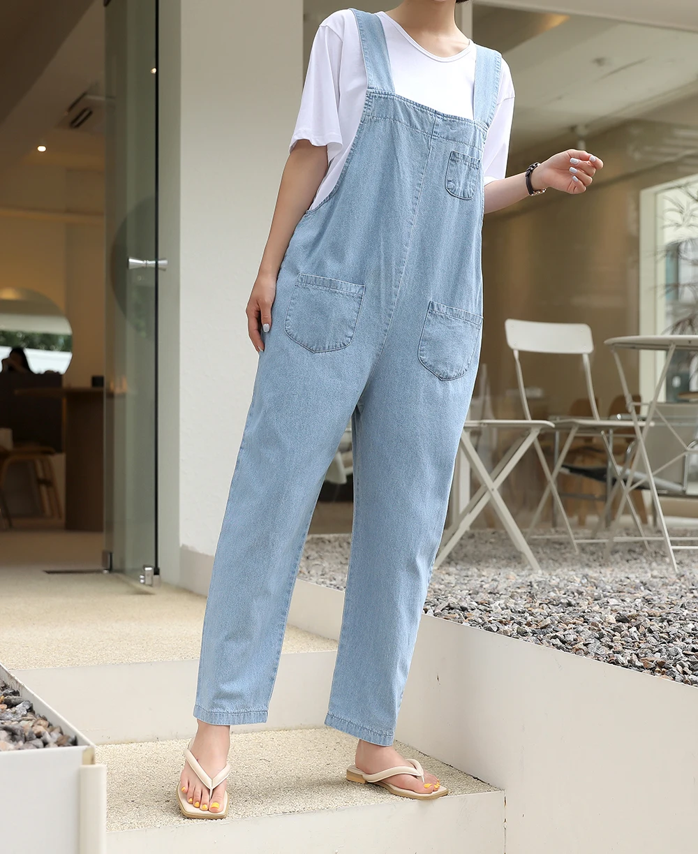 Comforate Fit Pocket Deck Denim jumpsuit FREE Fast Shipping