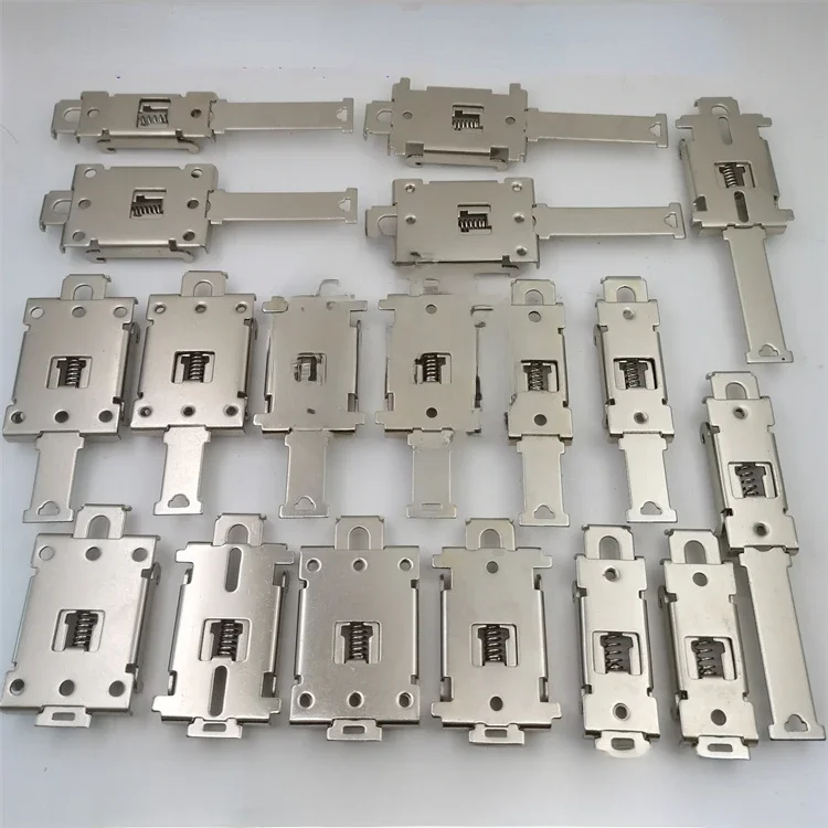 Interrupteur de montage sur Rail 35mm, support fixe d'alimentation, relais à semi-conducteurs, Base de Dissipation thermique, boucle plaquée nickel en fer DIN