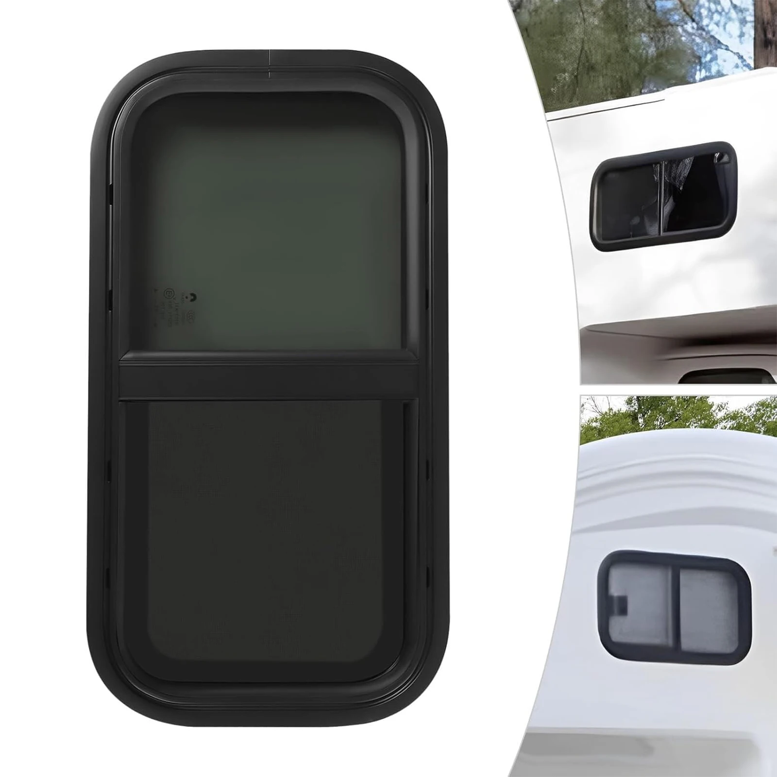 2 Stück/Set RV-Schiebefenster 50x30cm/70x40cm Wohnwagen-Lüftungsfenster Anhänger-Camper-Lüftungsklappe mit gehärtetem Glas und Insektenschutzgitter – Detail 10