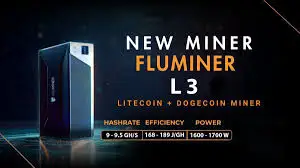 

AV Fluminer L3 ASIC Miner Scrypt Algorithm 9.5Gh/s Hashrate 1700W 0.179J/Mh for Doge Dogecoin LTC Litecoin BEL Home Mining Machi