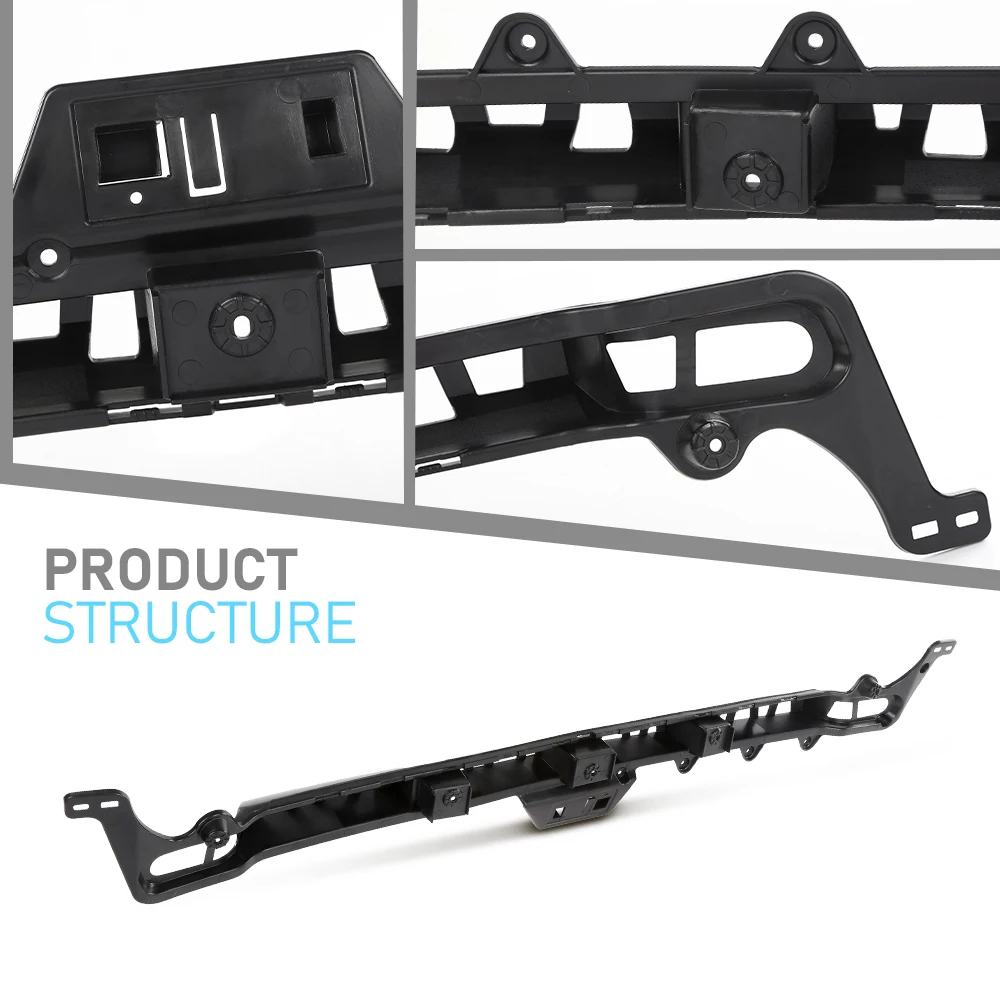 Binario di supporto per copertura paraurti centrale posteriore auto 68244459Ab adatto per Jeep Compass 2017-2019 3112200462 68244459Ab, 68244459Aa Nero